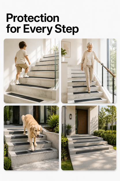 Floor Safety Strip for Tiles, Marble, Bathrooms, Ladders & Ramps